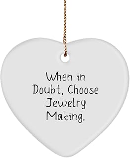Jewelry Making Gifts for Friends, When in Doubt, Choose Jewelry Making, New Jewelry Making Heart Ornament, from, Jewelry making supplies, Heart shaped jewelry, Jewelry making kit, Handmade jewelry,