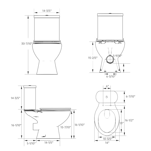 Superflo Upflush Toilet For Basement With 600W Macerating Toilet System & Silent Toilet Pump For Macerator Toilet thumb #1