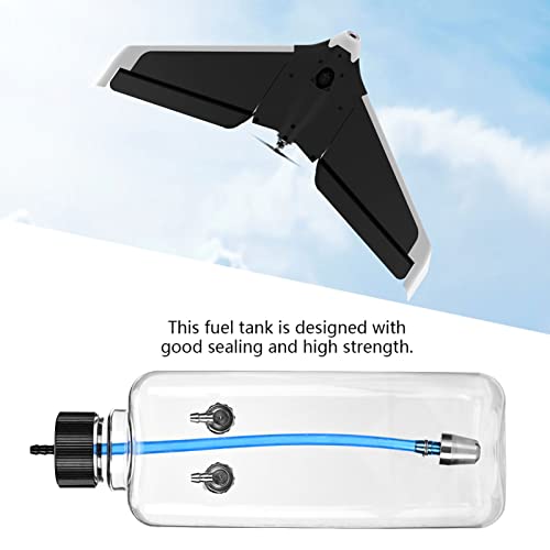 RC Fuel Tank, Remote Control Model Accessory Transparent Fuel Tank 700ml (for 50-70CC RC Airplane) by Qiilu - Image 4