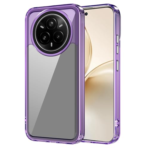 Image of amazon basics Back Case Cover for Realme 14 Pro Plus 5G | Compatible for Realme 14 Pro Plus 5G Back Cover | Case Cover with Camera Protection | (TPU + PC | Translucent Purple)