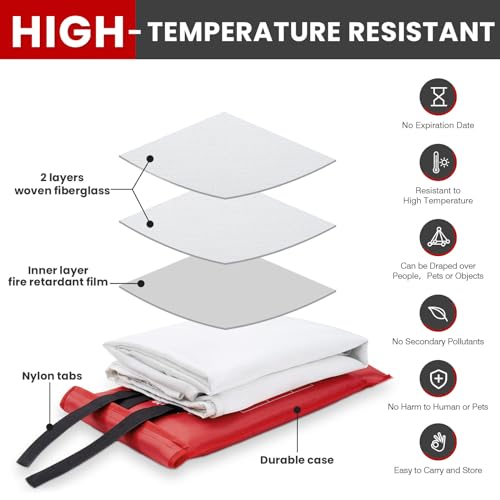 Emergency-Fire-Blanket-for-Home2-Pack-Fire-Suppression-Blanket-for-Kitchen-House-Cooking-Office-Camping-Fiberglass-Flame-Retardant-Blanket-Fire-Safety-Blanket-393-393-with-Hooks