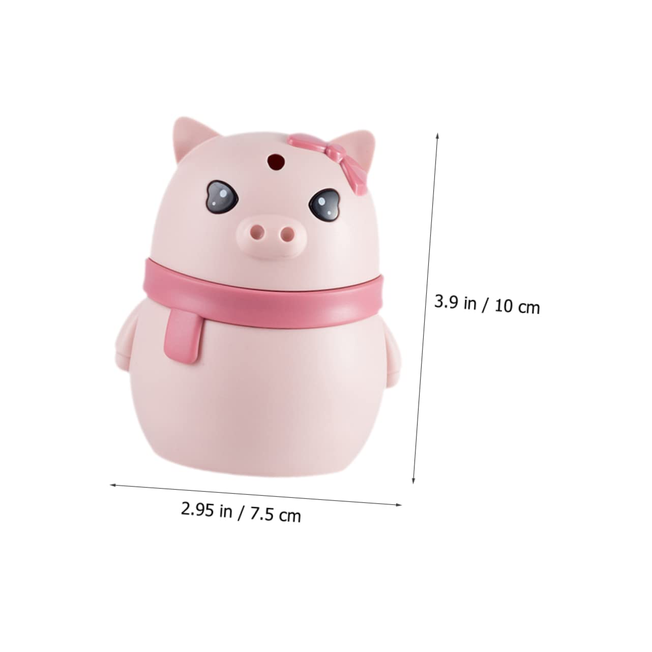 MUCKLILY 2pcs Cartoon Pig Toothpick Holder Dispenser Automatic Toothpick Container for Home Restaurant Adorable Desktop Accessory Lightweight Design