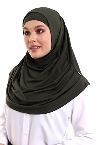 ihvan online, Hijab Scarves for Women, Ready to Wear, Lightweight and Comfortable Headscarf, Instant Turban, Jersey, Presewn4