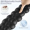 Reposamuñecas de teclado Sushret Cloud, set de almohadilla para teclado con cuero PU y espuma viscoelástica, soporte para palma, accesorios para PC/gaming/escritorio - Negro 8
