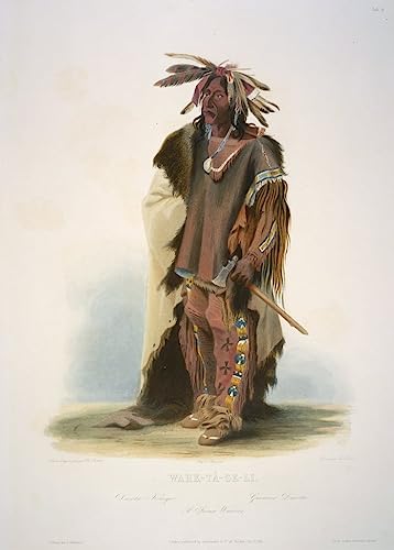 Poster Sioux Karl Bodmer Wahktageli 50x70cm par SERENDIPITP