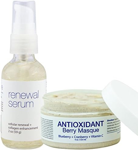 Exfoliate & Renew Facial Kit - Certified organic ingredients for facial renewal. Dermatologist tested with no harmful chemicals.