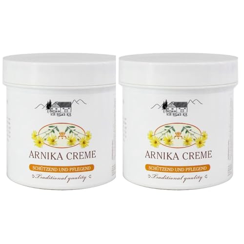 Arnica de creme sem dor 2 unidades [alivia a dor nas articulações golpes artrite ossos e músculos relaxam as pernas cansadas e inchadas fabricado na Alemanha 250 ml x 2 unidades