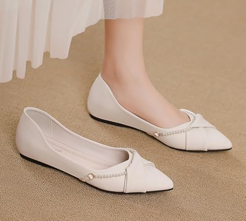 Flats for Women Pointed Toe Casual Ladies Ballet Flats Comfortable Slip on Shoes for Dressy Office Travel3
