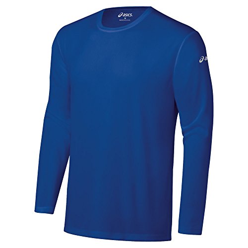 ASICS Men's Ready Set Long Sleeve, Air Force Blue, Large