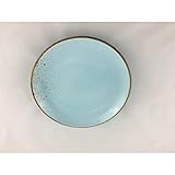 dessertteller weiß mit blauem rand  Dessertteller