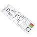 Scicalife Visual Testing Chart, Practical Wall-mounted Vision Eye Chart, Visual Testing Chart for School Home Children