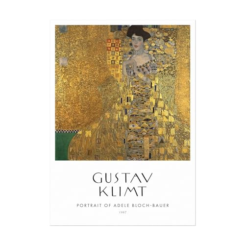 Affiche Portrait d'Adele Bloch-Bauer Klimt style papier premium