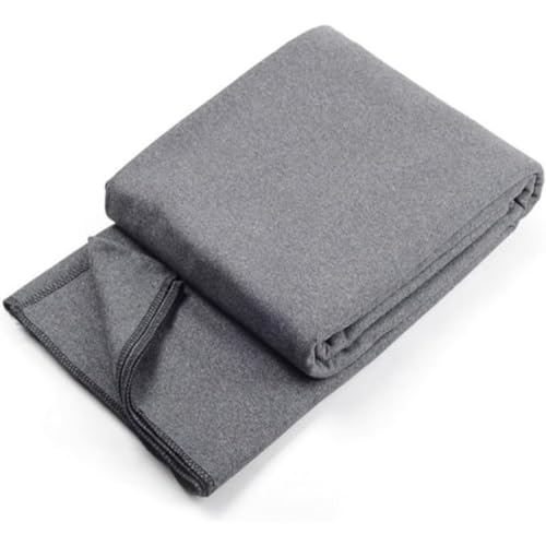 KQQK瞑想ブランケットタオルカシミヤ感マットマット抗菌超吸汗ソフトスポーツキャンプ花火大会旅行200*150 cm (Light Drey)