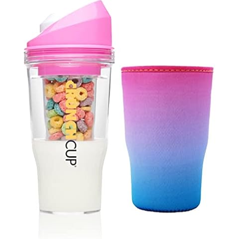 Bundle & Save 15% on 1 Portable Cereal Cup & 1 GoatCoat [PINK SUNSET] Cover