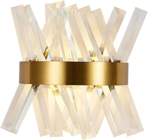 Luminaire mural moderne en cristal pour illuminer un salon chaleureux