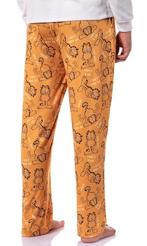 Garfield Men's I Don't Think So Tossed Print Sleep Pajama Pants For Adults4