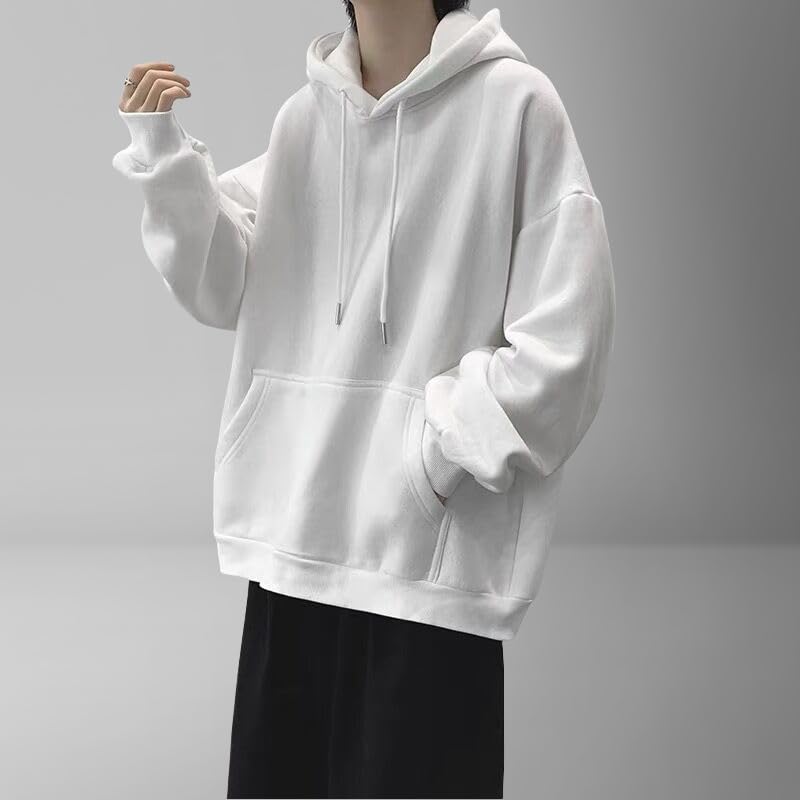 Sudadera con capucha para invierno de moda coreana suelta y cálida para el día a día 3