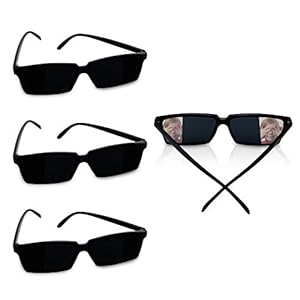 CZWESTC 4 Pcs Spy Glasses for Kids Bulk, Spy Sunglasses with Rear View, Look Behind Glasses, Spy Kit Gadgets for…