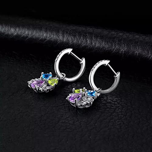 Boucles d'oreilles améthyste fleur pour sublimer vos tenues