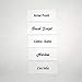 100 PreCut Iron On Personalized Fabric Clothing Name Labels with Font Choice. Custom 2”x5/8” Laundry Tag for Nursing Home, Camp, School, Day Care, Uniforms and Crafts. Child Safe Label.