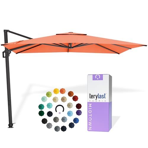 Image of Midtown Umbrellas Grande Square - 9 x 9 Ft Cantilever Umbrella