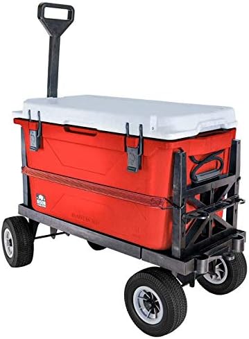 Mighty Max Cart Flat Platform Truck - Cooler Hauler Dolly - Expandable Size Wagon - 300 lb Capacity