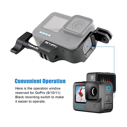 Skyjffj 90 Degree Aluminum Vertical Bracket Adapter Elbow Adapter For Gopro Hero11/10/9 Black #TOP4