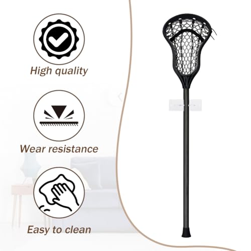 Support crosse de hockey mural transparent vertical avec vis - 5
