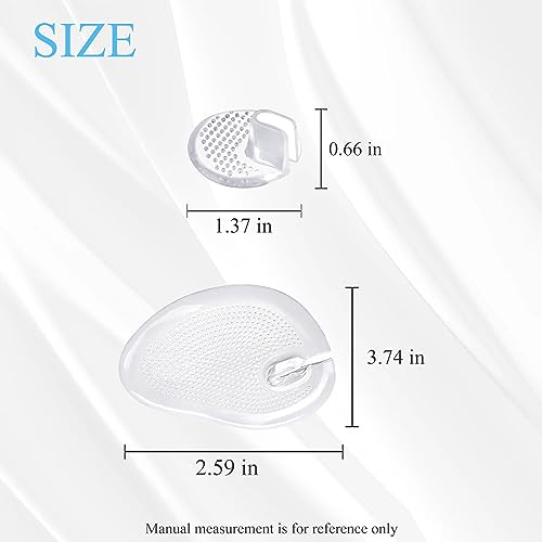 4 Pares Protectores de Gel Transparente para Dedo de Sandalia miniatura 2