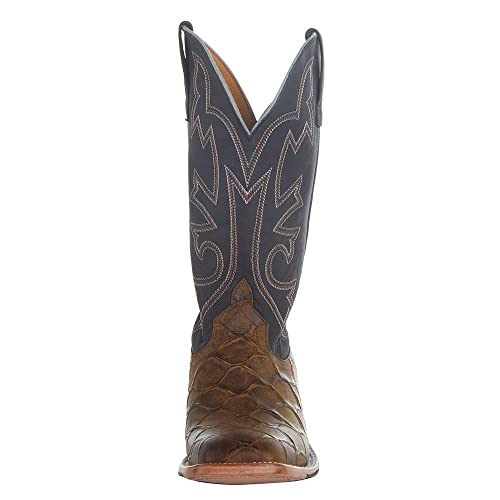 HORSE POWER Men's Honey Filet Of Fish Print Western Boot Square Toe - Hp18652