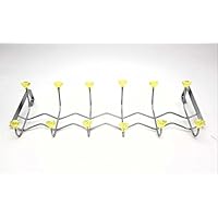 RSK Goods Crystal Diamond Metal Over Door Hanger / 12 Hook Rack (5 Colours Available)