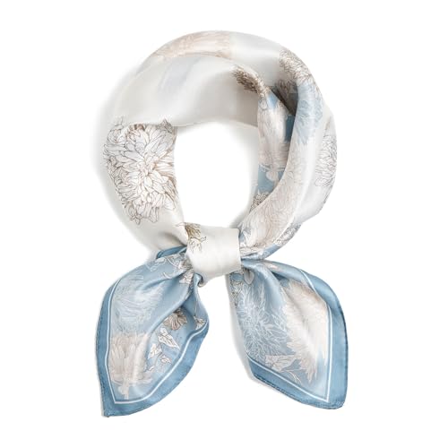 100% Mulberry Silk Scarves for Women Lightweight 21