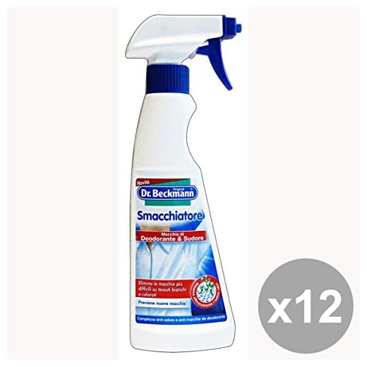 Set 12 Marca Quitamanchas Desodorante-Sudor 250 ml Detergentes Casa