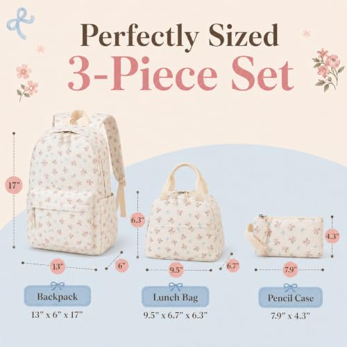 Image of Girls Backpack for Kids Elementary Bookbag Girly School bag Children Laptop Bag
