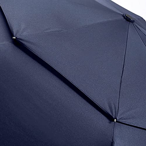 Lifetek Windproof Travel Umbrella - Compact, Automatic, Wind Resistant, Strong And Portable - Small Folding Backpack Umbrella For Rain Perfect For Men And Women - Fx2 45 Inch Navy Blue #TOP1