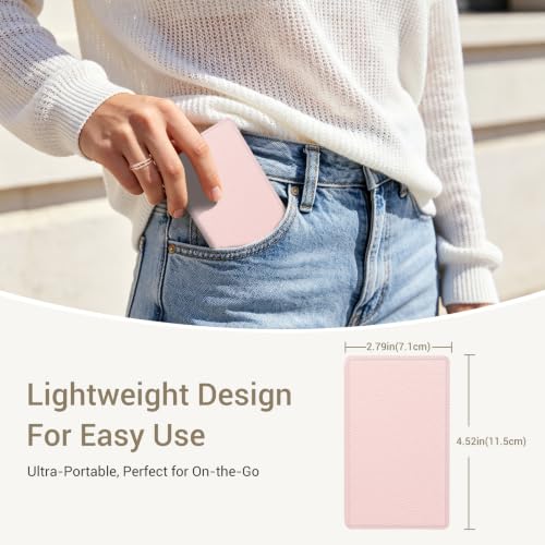 Image of CoBak Magnetic Case for XTEINK X4, Ultra-Lightweight Protective Cover for Xteink X4 E-Reader, Secure Magnetic Attachment(Litchi Patterned Pink)