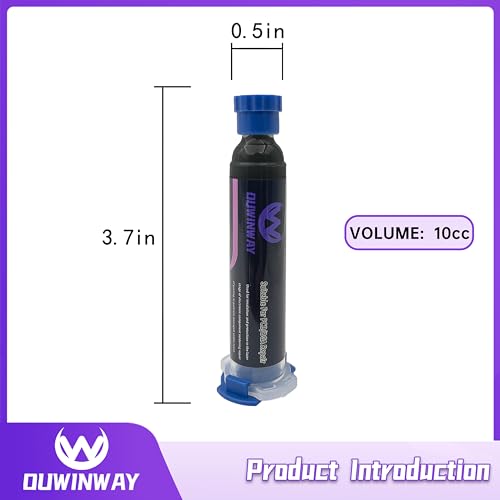 Image of 20cc Black UV Solder Mask Ink,Black UV Curing Solder Mask Ink,Black UV Solder Mask Ink,UV Curing Black Solder Mask BGA PCB Solder Resist Ink with Arcing Prevention, Prevent Corrosive Arcing