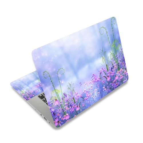 Vinilo para ordenador portátil de 35.6 cm estilo lavanda para oficinas