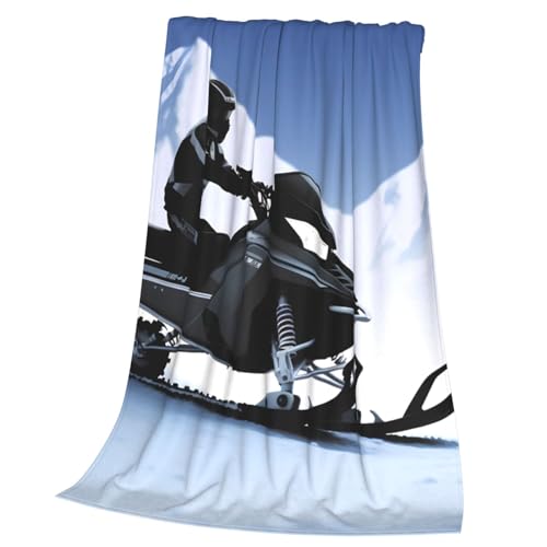 Couverture en flanelle motoneige plaid canapé microfibre toutes saisons - 2
