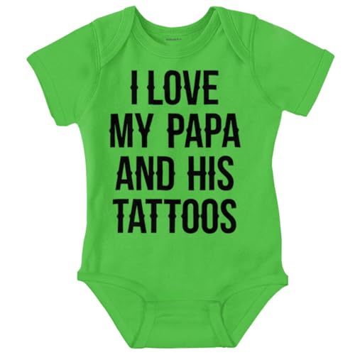 Image of Brisco Brands I Love My Papa And His Tattoos Baby Romper Boys or Girls