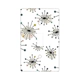 Cute Atomic Starburst Retro Mid Century Modern Wall Plates Kit, Receptacle Outlet Covers,Durable,...