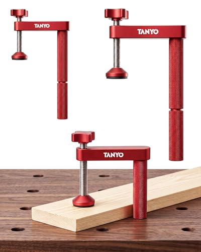 TANYO 2pcs Bench Dog Clamp Extension Rod 3/4 Bench Dogs Hole Clamp