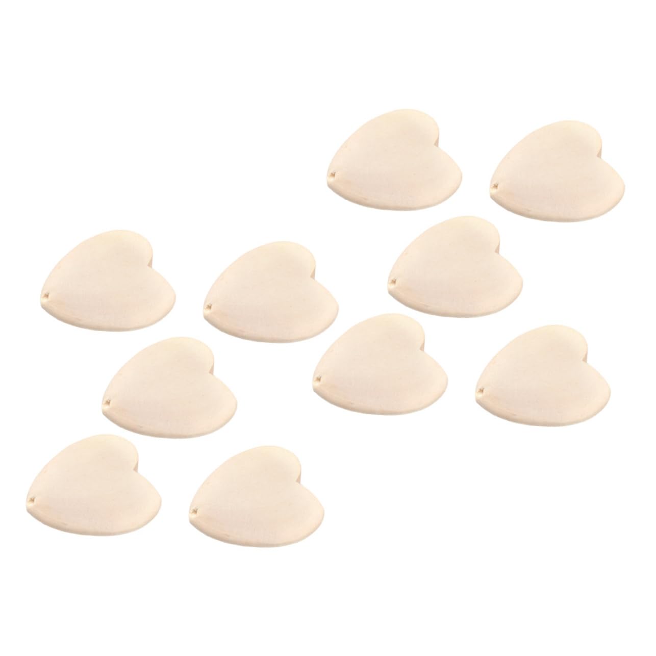 Matériau bois forme de cœur SHINEOFI pour artisanat et perles