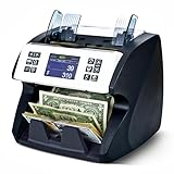 Demotio MA-180S Mixed Denomination Bill Counter Multi-Currency Upgradable Money Counting Machine with Bank-Grade Detection, CIS Sensor, SN Recognition and Optional Summary Receipt Printing Function