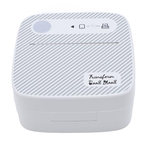 Image of Asixxsix Sticker Printer, Portable Bluetooth Thermal Printer with 203dpi Clarity 57mm Width, Label Maker with 1200mAh Rechargeable Battery for Study Notes Pictures Lists DIY Journaling