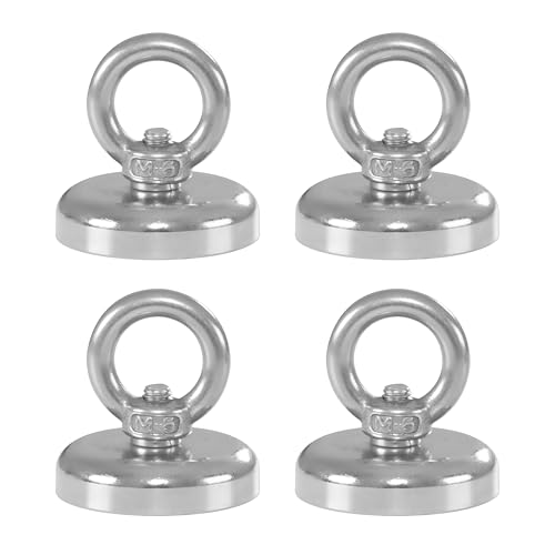 HFS(R) 磁石 フック マグネット フック 超強力 直径36MM 垂直耐荷重32KG 4個入り 壁掛け用