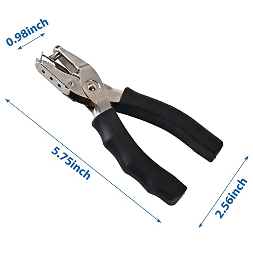 Craftinova Handle Punch ,6 Pack,1/4 inch of Hole Handheld Puncher ,with Soft Grip Handles,with 6 Sheet Capacity,Perfect for Home Office School Supplies,can be Used for Labels and Greeting Cards
