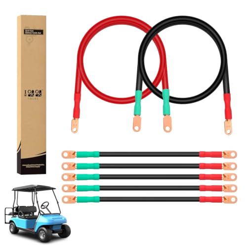 10L0L Golf Cart Battery Cables for Club Car DS & Precedent 36V 48V 1994 Up