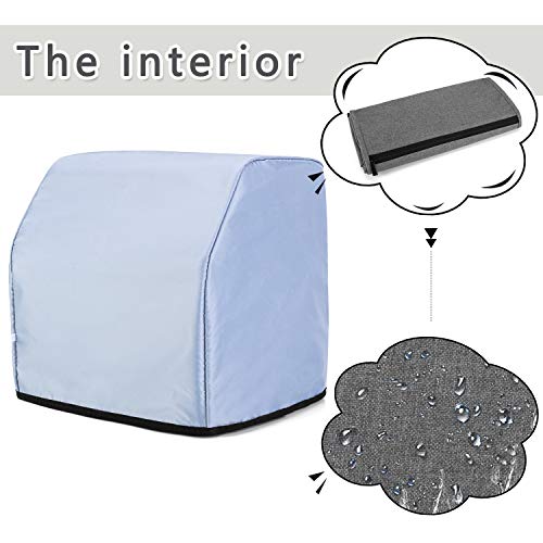 Luxja Serger Cover for Most Standard Overlock Machines, Serger Cover with Accessories Storage Pockets (Patented Design), Gray by Luxja - Image 4