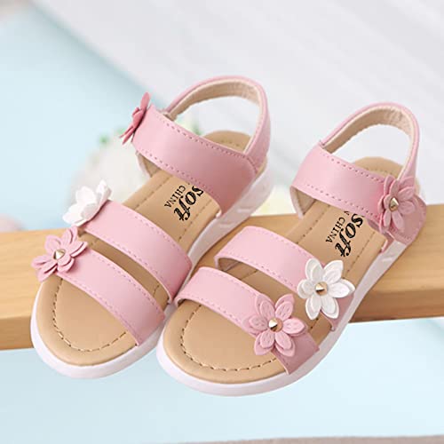 Little Girl's Open Toe Strap Flowers Sandals Toddler Kids Soft Sole Summer Beach Play Shoes Sandals for Girls3
